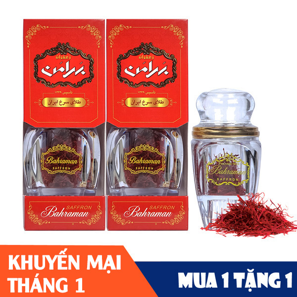 Saffron Bahraman 1 Gram – Mua 1 Tặng 1