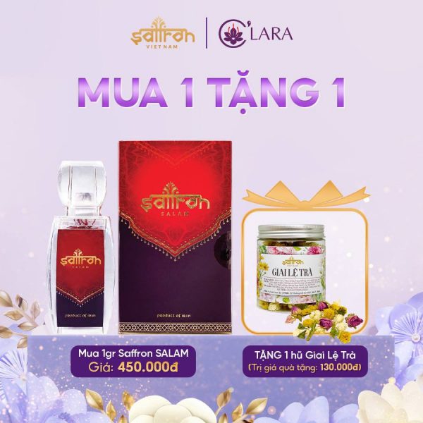 Saffron Salam 1 Gram – Tặng 1 hủ Giai Lệ Trà