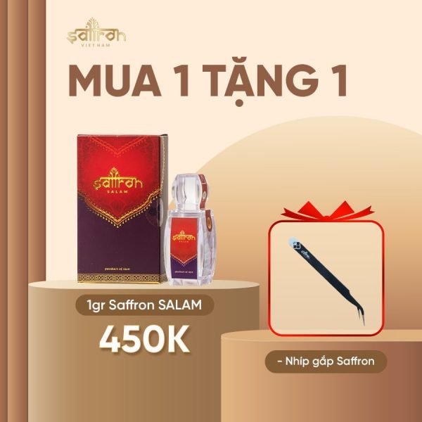 Saffron Salam 1 Gram – Tặng thêm Nhíp gắp Saffron