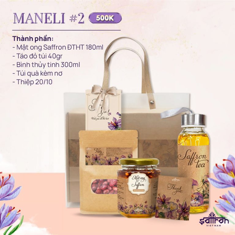 [Set quà MANELI #2] Sbee ĐTHT, Táo đỏ + Bình thuỷ tinh