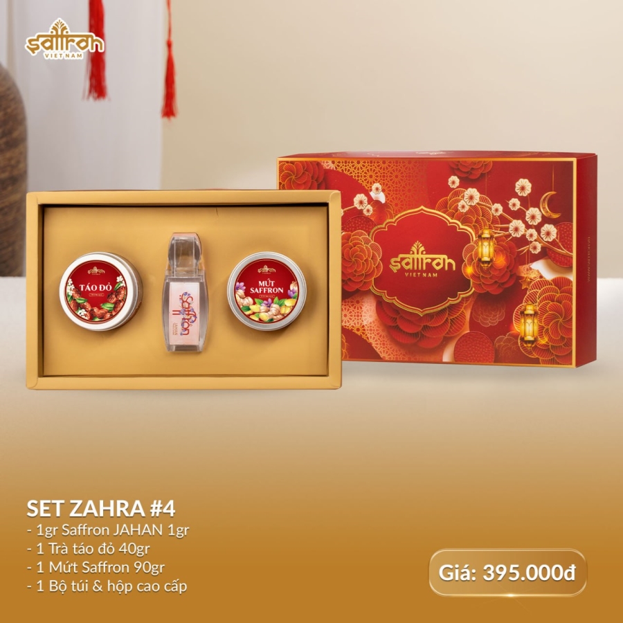 [Set quà Zahra #4] Bộ quà Tết Nhụy hoa nghệ tây Jahan