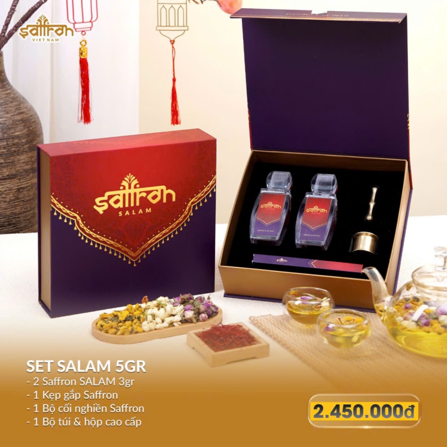 Saffron SaLam 5 Gram – Hộp quà tặng cao cấp