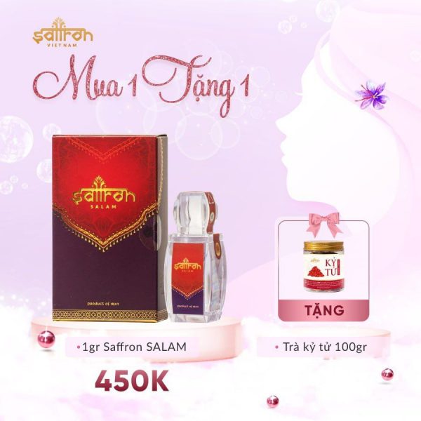 Saffron Salam 1 Gram – Tặng 1 Trà Kỷ tử