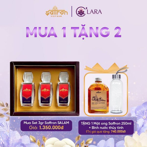 Saffron Salam 3 Gram – Tặng Mật ong Saffron cao cấp