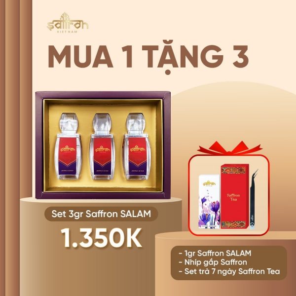 Saffron Salam 3 Gram – Tặng thêm 1 gram Saffron